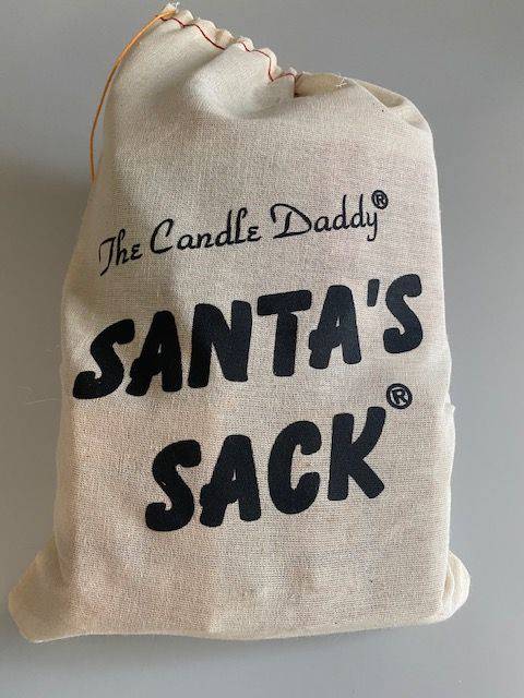 Santa's Sack - 11 Packs Of Random Christmas Wax Melts in the Sack - Randomly Selected - Great Dirty Santa Gift - The Candle Daddy