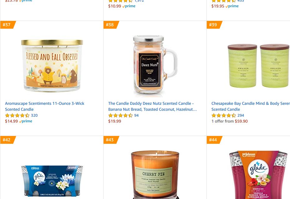 When you have not one, but bofa ur Deez Nutz candles on the top of the sales charts....you can only do one thing...thank your customers!