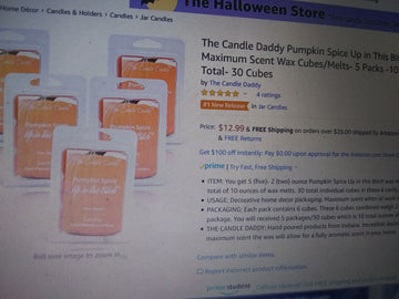 Wow...our Pumpkin Spice up in this Bitch wax melts is the #1 new release on you know where!