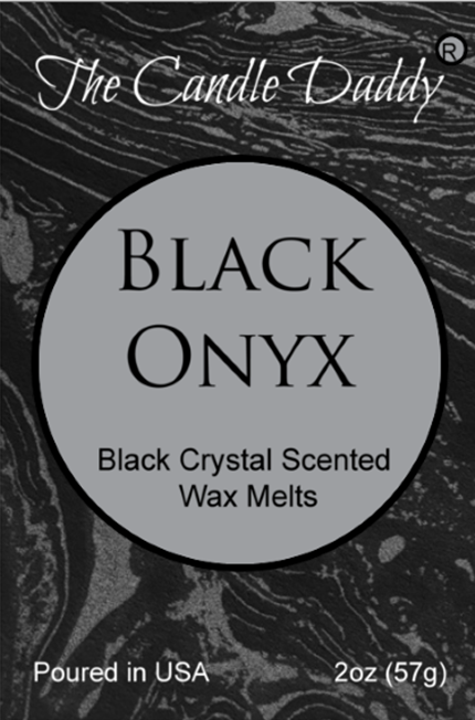 Black Onyx - Black Crystal Maximum Scented Wax Melt - 1 Pack - 2 Ounces - 6 Cubes