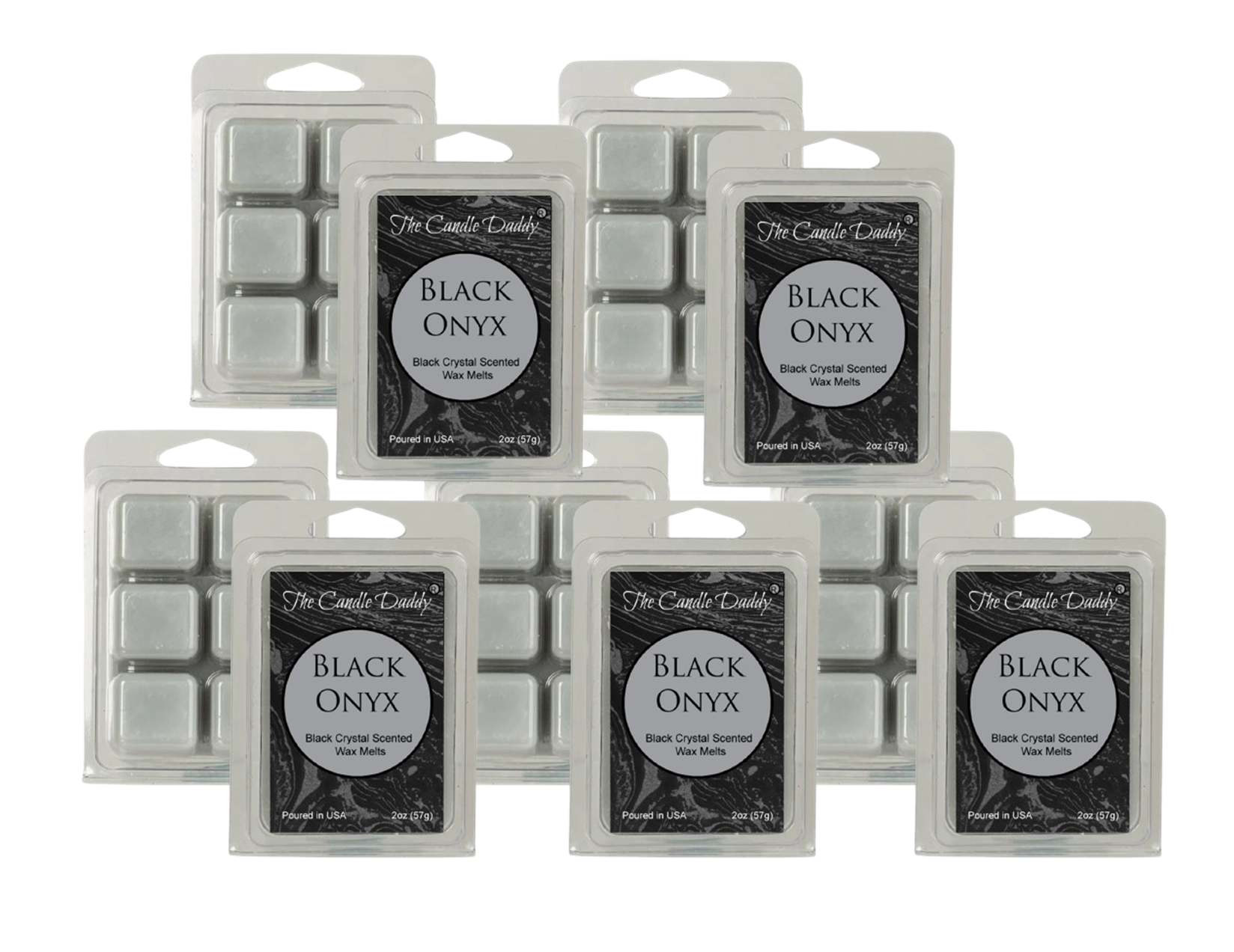 Black Onyx - Black Crystal Maximum Scented Wax Melt - 1 Pack - 2 Ounces - 6 Cubes