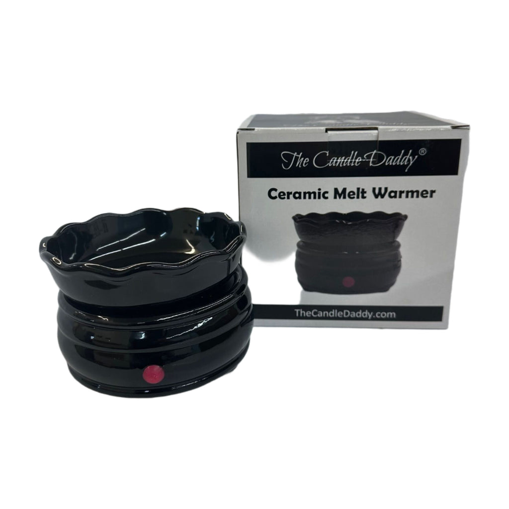 Electric Ceramic Wax Warmer - Round Black - Free Gift