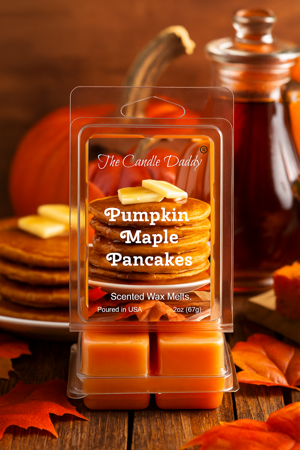 Pumpkin Maple Pancakes Maximum Scented Wax Melt - 1 Pack - 2 Ounces - 6 Cubes