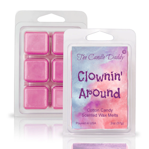 Clownin' Around - Cotton Candy Maximum Scented Wax Melt - 1 Pack - 2 Ounces - 6 Cubes - Blowout