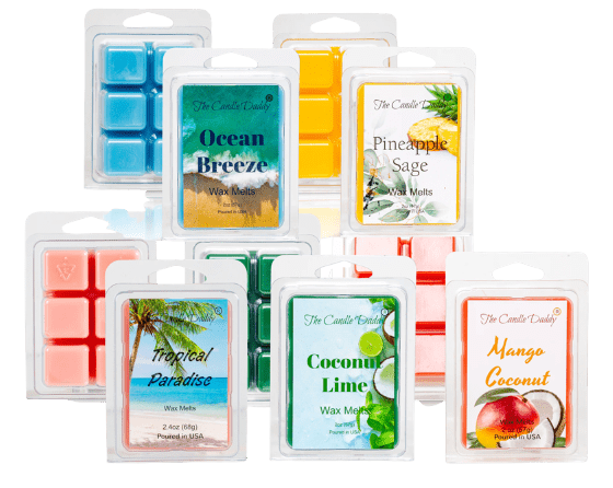 Scents of Summer 5 Pack - 5 Amazing Summer Wax Melts - 30 Total Cubes - 10 Total Ounces - The Candle Daddy