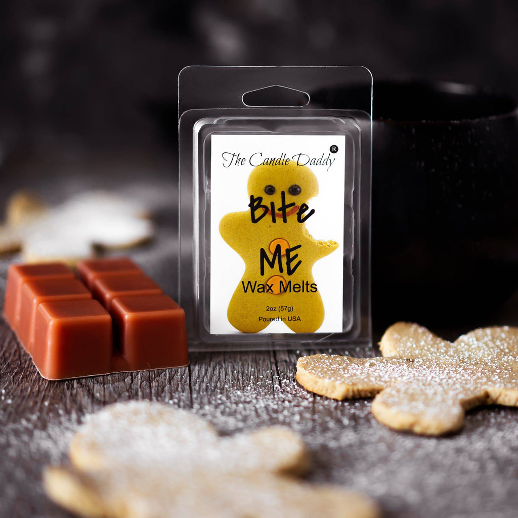 5 Pack - Bite Me - Gingerbread Christmas Cookie Scented Wax Melt - 2 Ounces x 5 Packs = 10 Ounces - The Candle Daddy