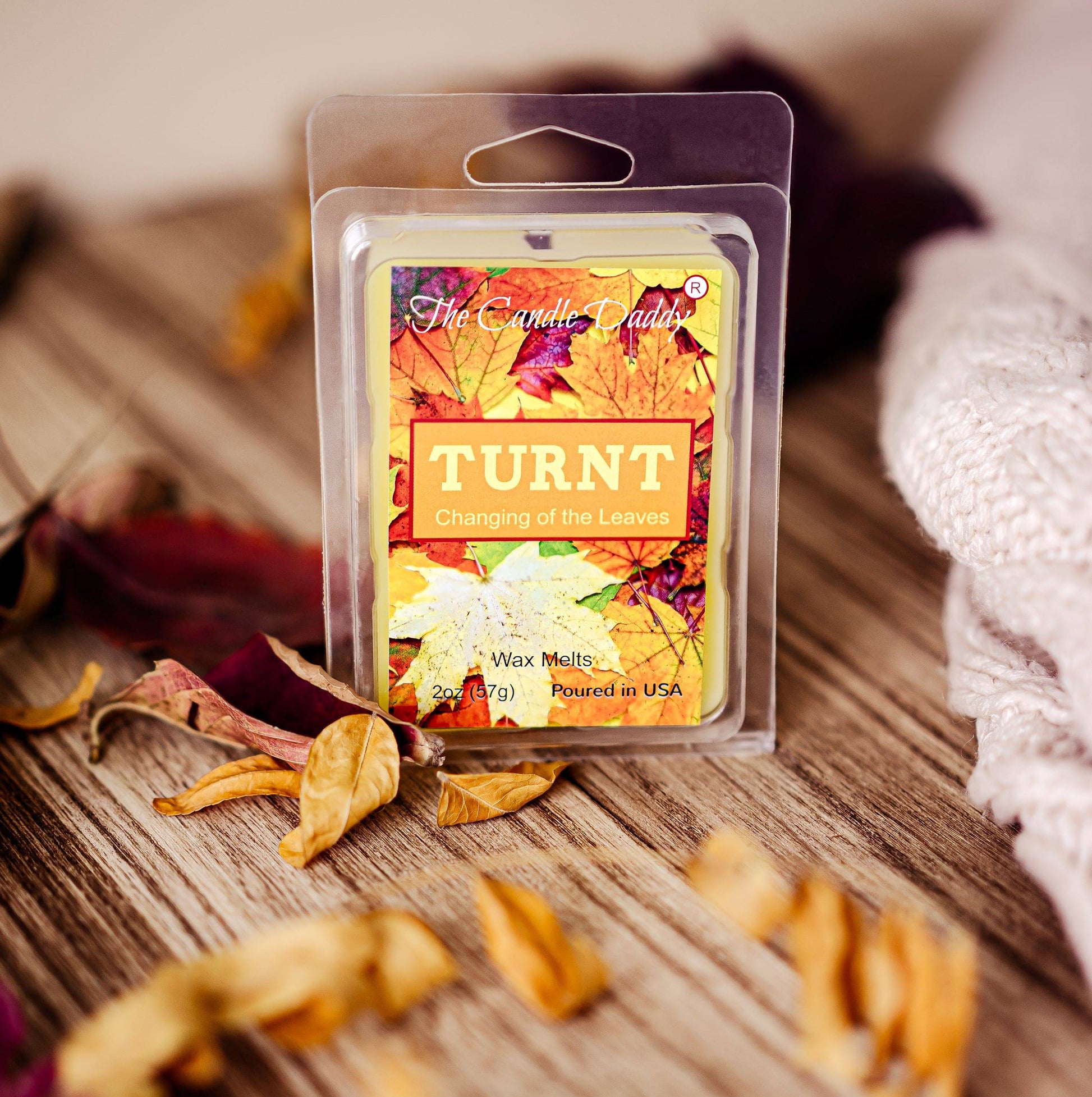 Turnt - Autumn Changing of the Leaves Scented Wax Melt - 1 Pack - 2 Ounces - 6 Cubes - The Candle Daddy