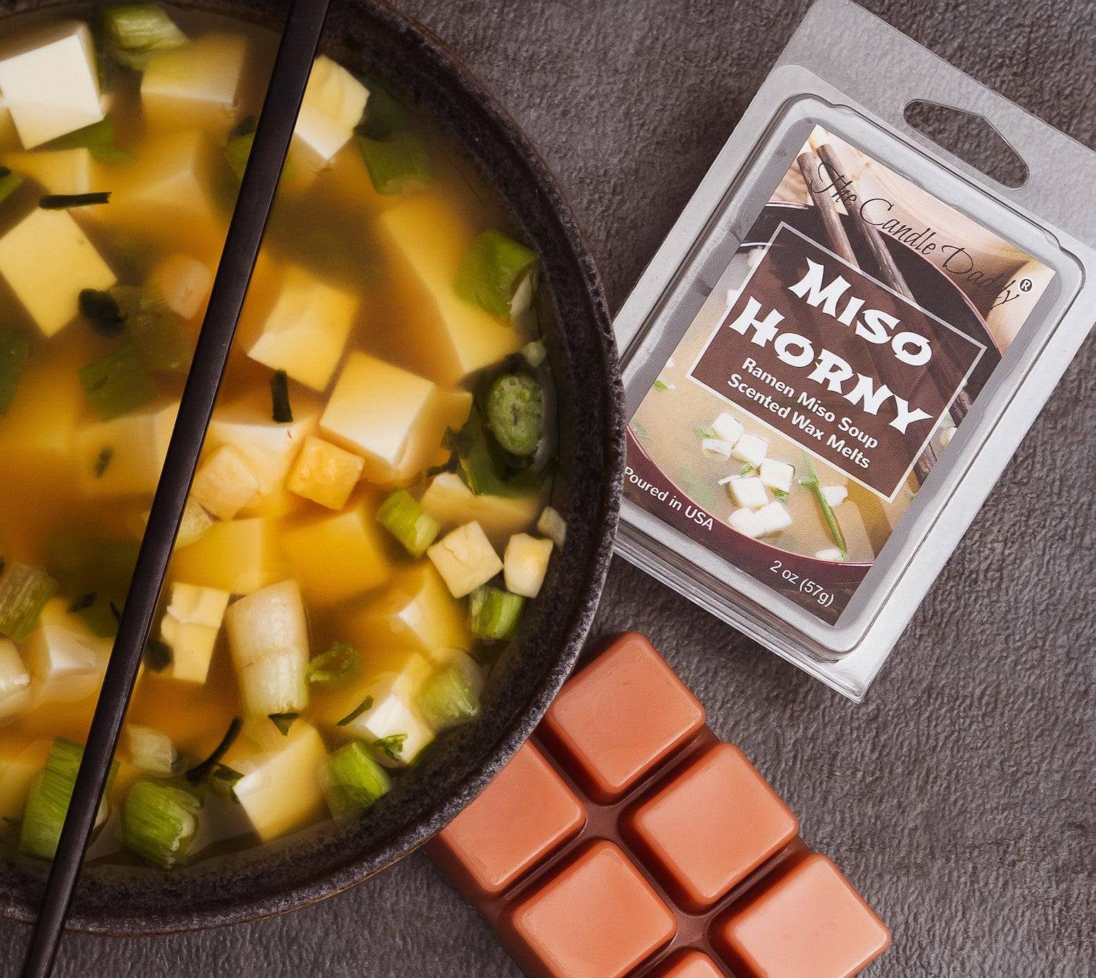 Miso Horny - Ramen Miso Soup Scented Wax Melt - 1 Pack - 2 Ounces - 6 Cubes - The Candle Daddy