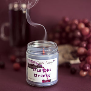 Purple Drank - Grape Soda Scented - Funny 6 Oz Jar Candle - 40 Hour Burn - The Candle Daddy