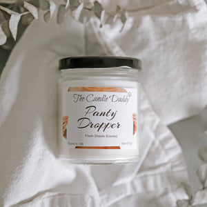 Panty Dropper - Fresh Sheets Scented - Funny 6 Oz Jar Candle - 40 Hour Burn Time - The Candle Daddy