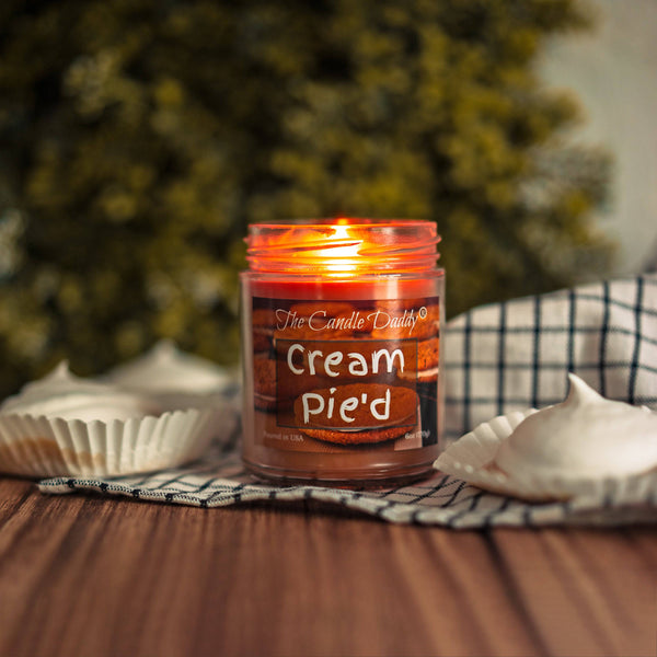 FREE SHIPPING - Cream Pie'd - Oatmeal Cream Pie Scented - Funny 6 Oz Jar Candle - 40 Hour Burn Time