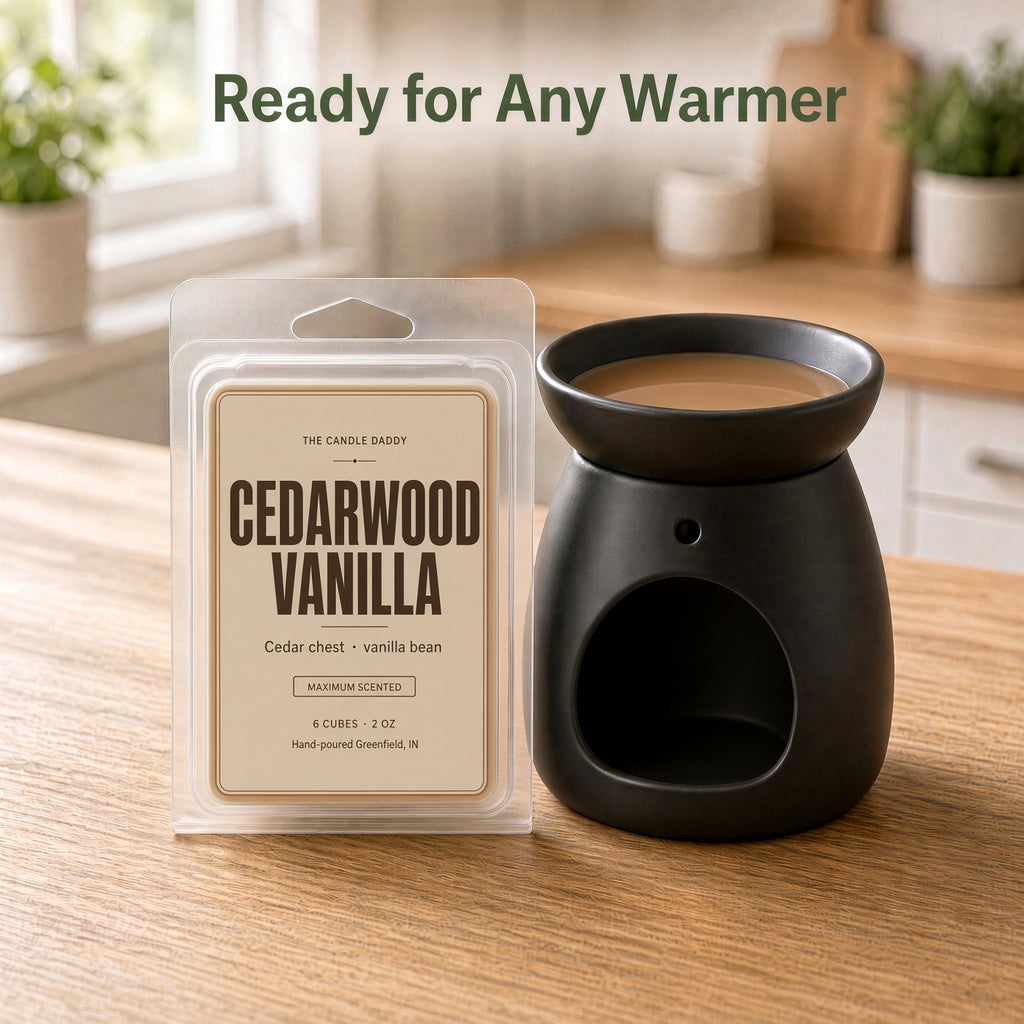 Cedarwood Vanilla Maximum Scented Wax Melt - 1 Pack - 2 Ounces - 6 Cubes