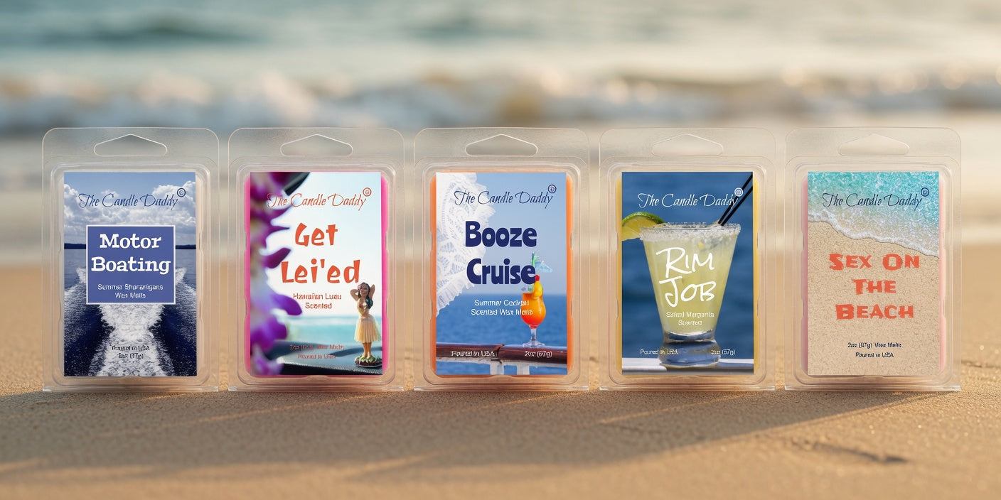 Beach Bash 5 Pack - 5 Amazing Summer Beach Wax Melts - 30 Total Cubes - 10 Total Ounces