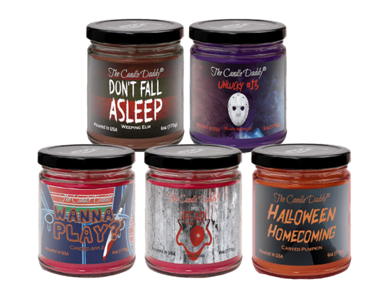 Halloween Horror Candle 5-Pack - 5 Hauntingly Amazing Scented 6oz Jar Candles