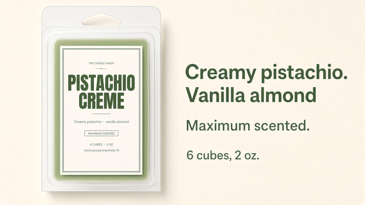 Pistachio Creme Maximum Scented Wax Melt - 1 Pack - 2 Ounces - 6 Cubes