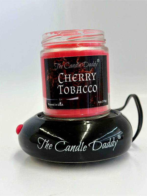 The Official Candle Daddy Electric Ceramic Wax Melt and Candle Warmer - Round Black w/Logo