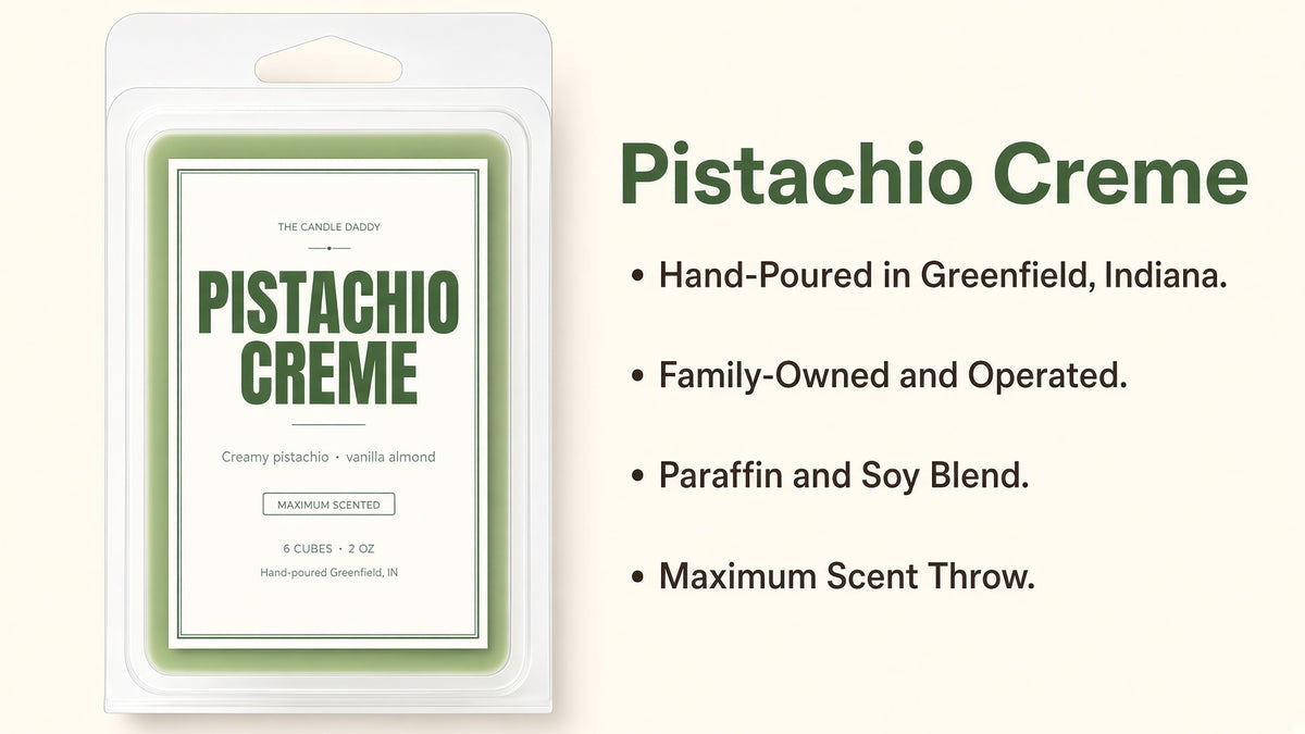 Pistachio Creme Maximum Scented Wax Melt - 1 Pack - 2 Ounces - 6 Cubes