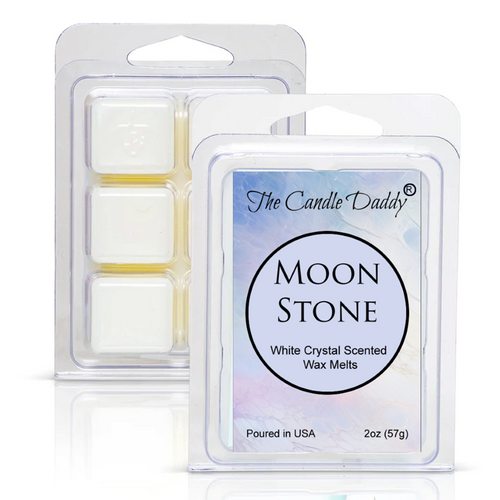 Moon Stone - White Crystal Maximum Scented Wax Melt - 1 Pack - 2 Ounces - 6 Cubes - Blowout