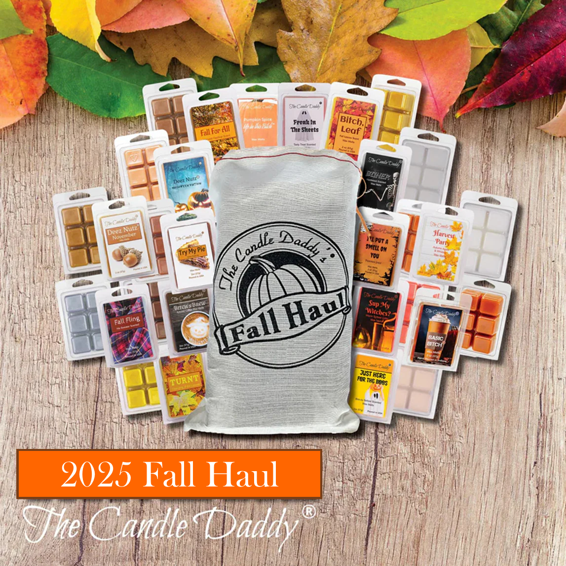 The Fall Haul  - 11 Randomly Assorted Funny Fall Wax Melt in Limited Edition Collector's Bag