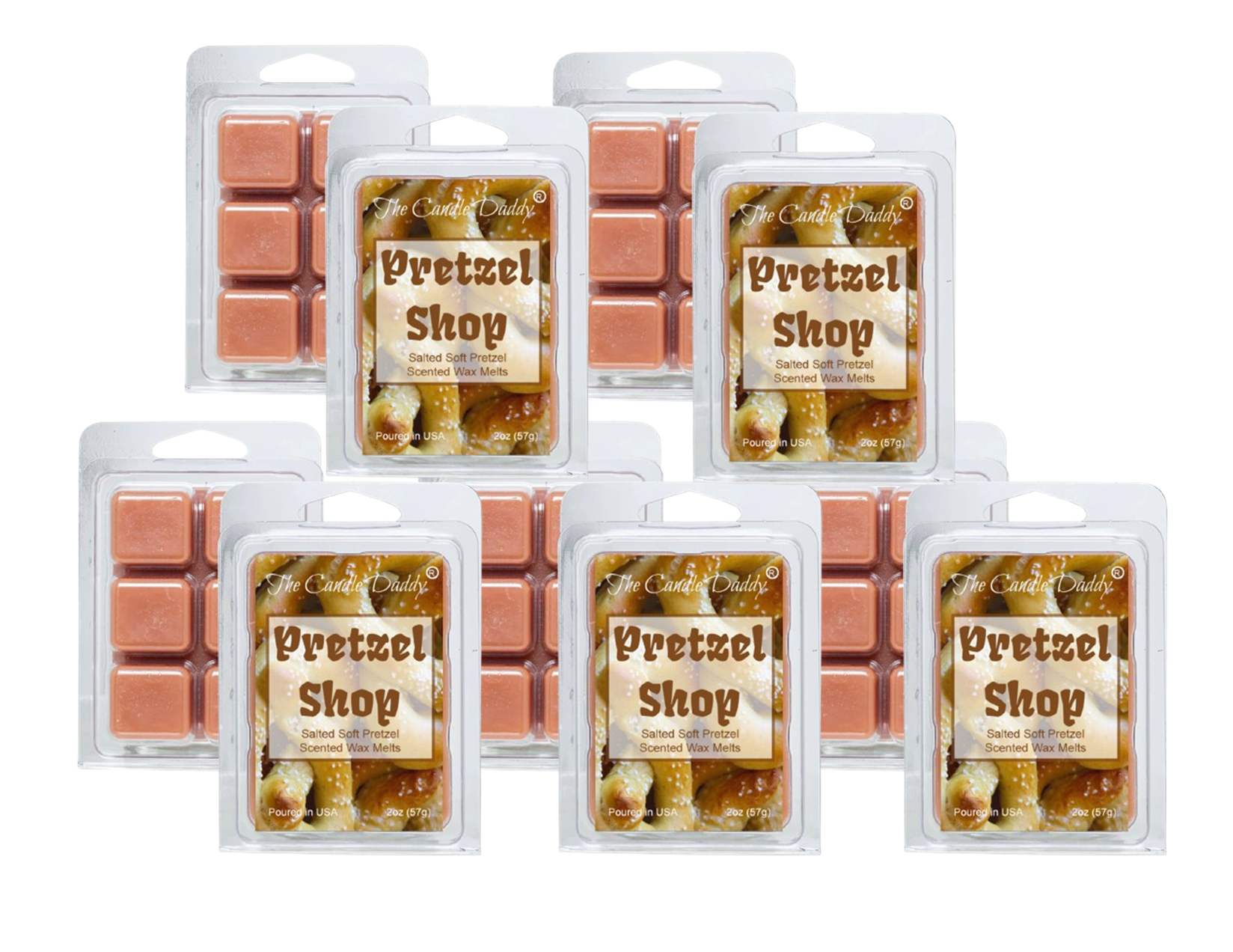 Pretzel Shop - Salted Soft Pretzel Maximum Scented Wax Melt - 1 Pack - 2 Ounces - 6 Cubes