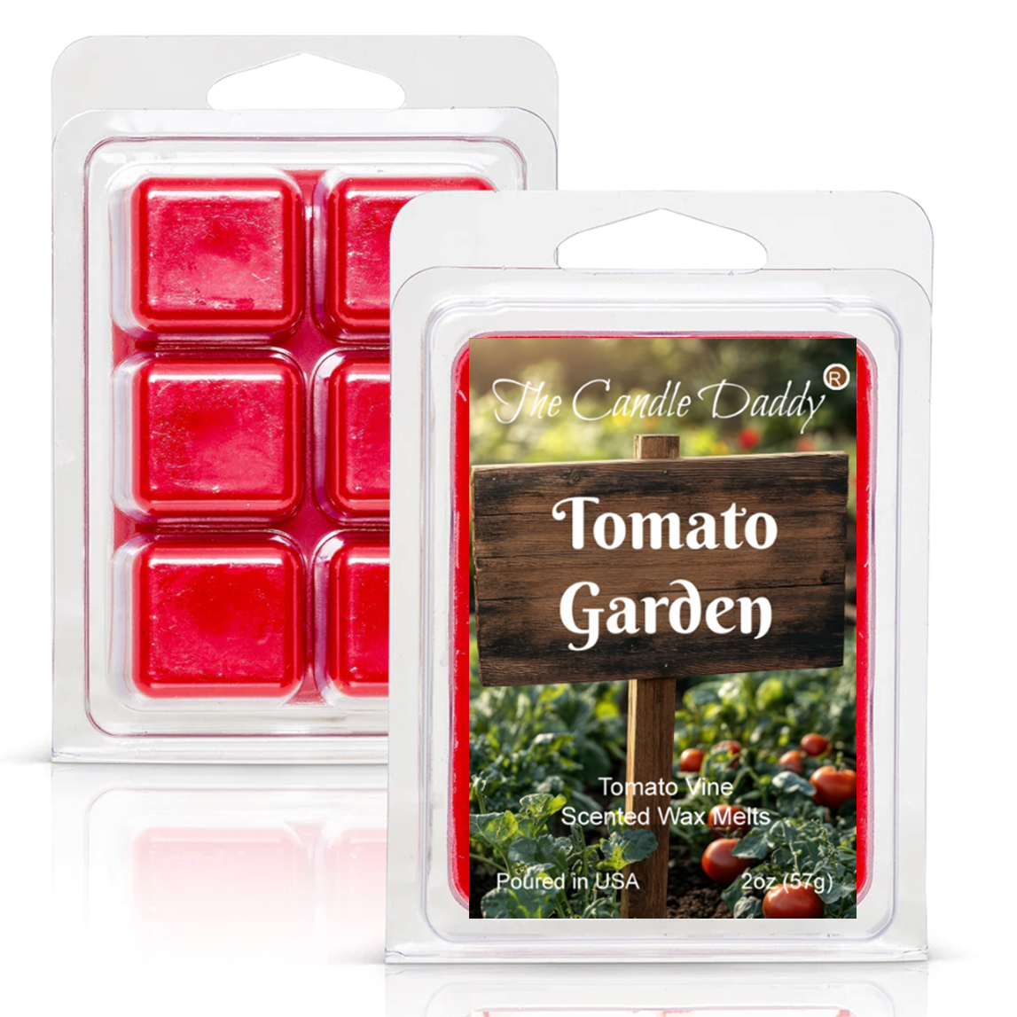Tomato Garden - Tomato Vine Maximum Scented Wax Melt - 1 Pack - 2 Ounces - 6 Cubes