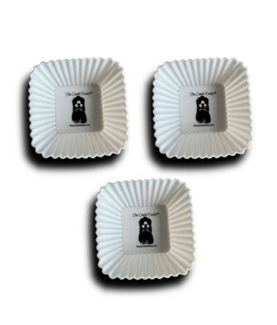 THE CANDLE DADDY'S "RUBBERS" - (3) SQUARE SILICONE WAX WARMER LINERS -RE-USUABLE - MUST HAVE FOR ALL WAX MELT USERS! - The Candle Daddy