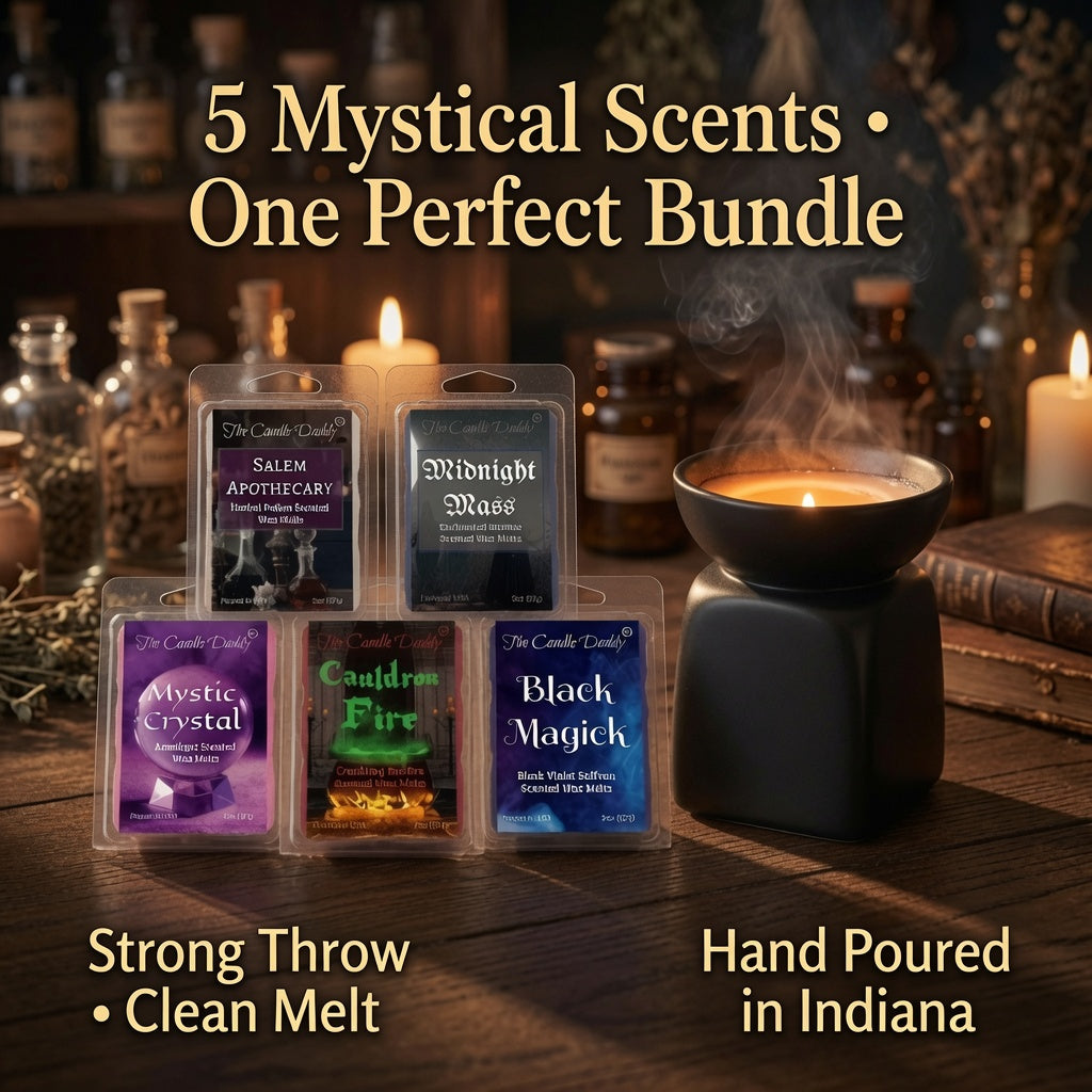 Salem Book of "Smells" Halloween 5 Pack - 5 Amazing Witchy Wax Melts - 30 Total Cubes - 10 Total Ounces