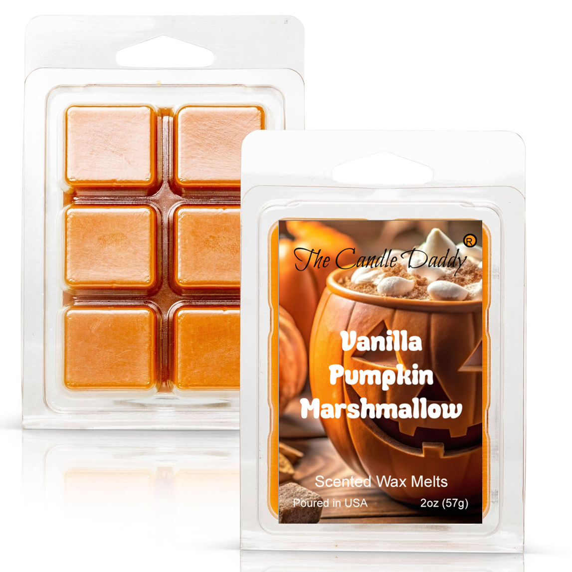 Vanilla Pumpkin Marshmallow Maximum Scented Wax Melt - 1 Pack - 2 Ounces - 6 Cubes