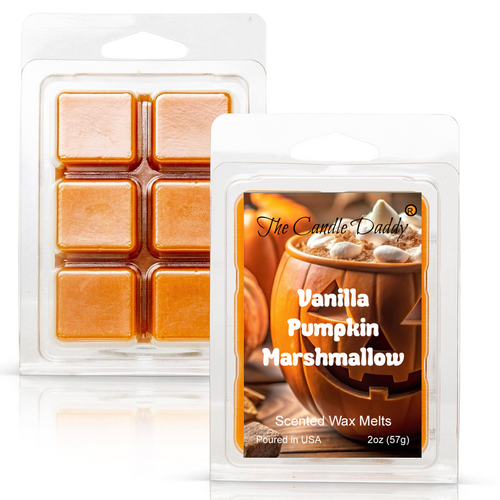 Vanilla Pumpkin Marshmallow Maximum Scented Wax Melt - 1 Pack - 2 Ounces - 6 Cubes - Blowout