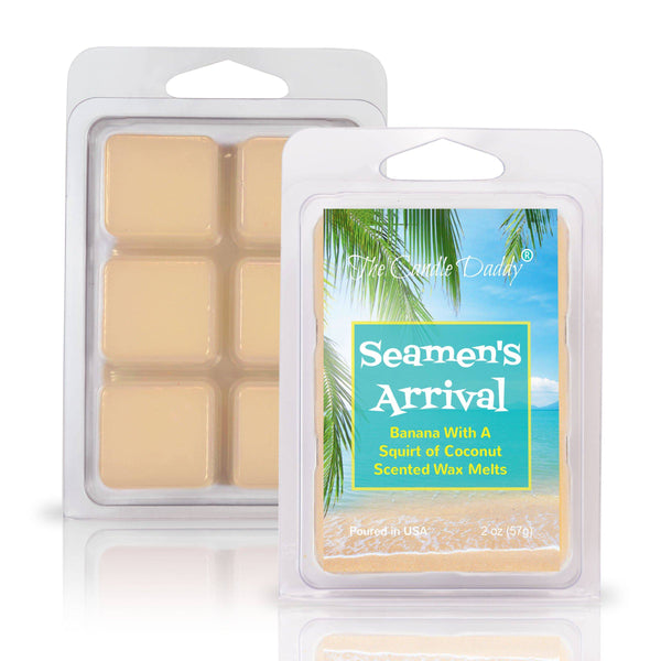 Seamen's Arrival - Banana With a Squirt of Coconut Scented Wax Melt - 1 Pack - 2 Ounces - 6 Cubes - The Candle Daddy