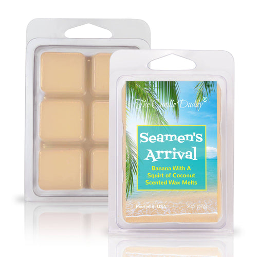 Seamen's Arrival - Banana With a Squirt of Coconut Scented Wax Melt - 1 Pack - 2 Ounces - 6 Cubes - Blowout