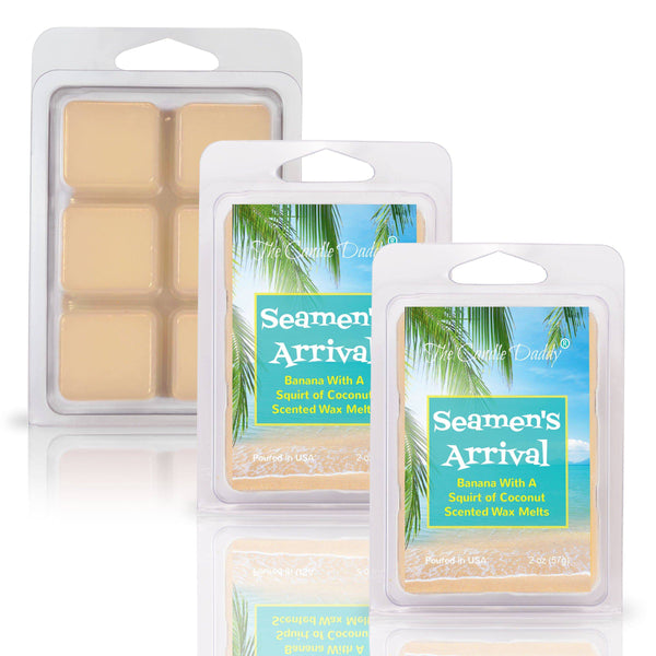 Seamen's Arrival - Banana With a Squirt of Coconut Scented Wax Melt - 1 Pack - 2 Ounces - 6 Cubes - The Candle Daddy