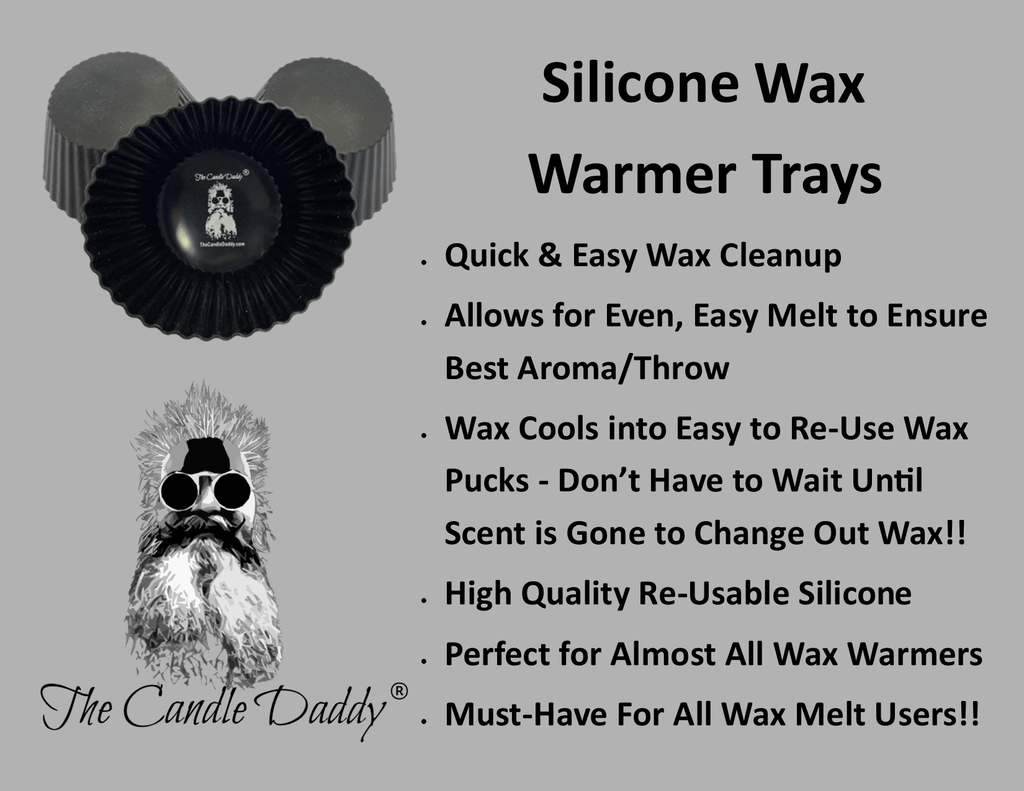 THE CANDLE DADDY'S "RUBBERS" - (3) SQUARE SILICONE WAX WARMER LINERS -RE-USUABLE - MUST HAVE FOR ALL WAX MELT USERS! - The Candle Daddy