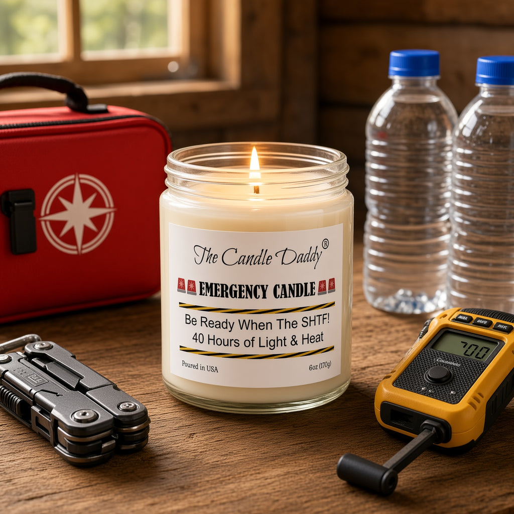 Emergency Candle When the SHTF - 40 Hours Light and Heat - blowout