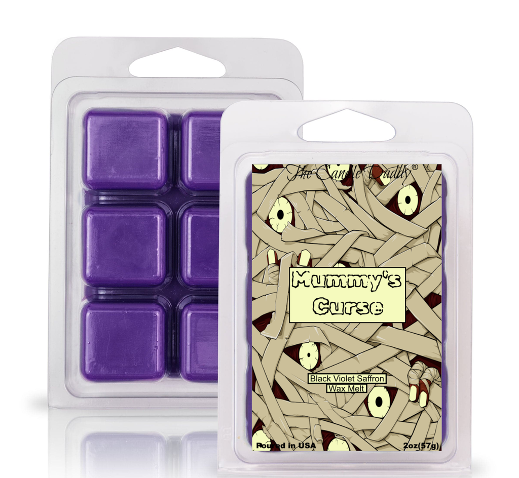 Mummy's Curse - Black Violet Saffron Scented Wax Melt - 1 Pack - 2 Ounces - 6 Cubes
