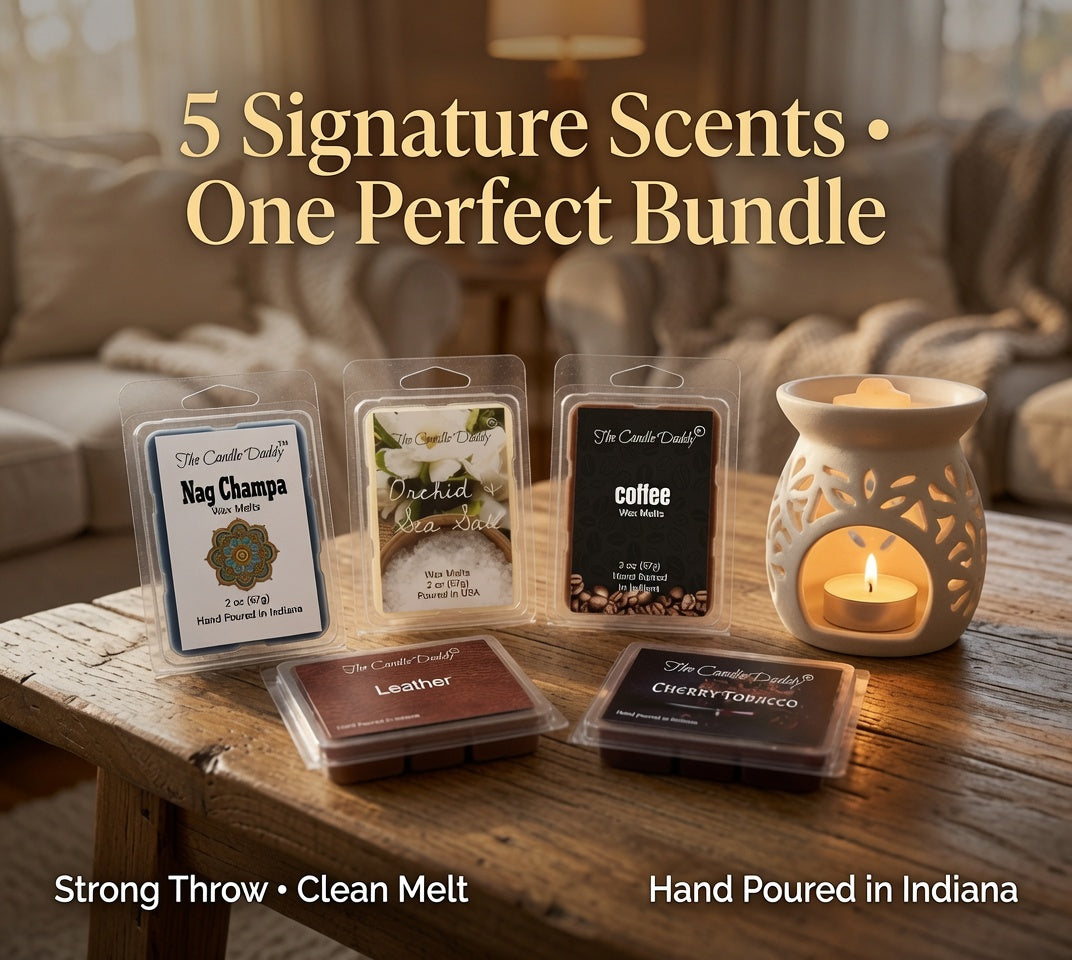 The Candle Daddy's Family Friendly Faves Volume I - 5 Pack of Wax Melts -  30 Total Cubes - 10 Total Ounces