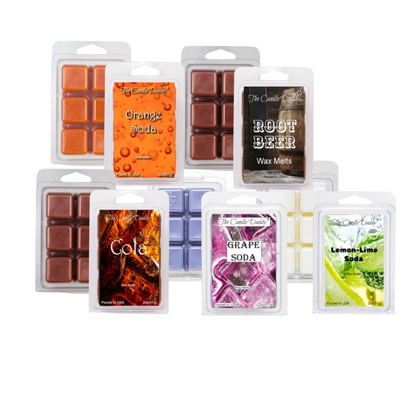Soda Collection - 5  Maximum Scented Wax Melts - 5 Pack - 10 Ounces - 30 Total Cubes