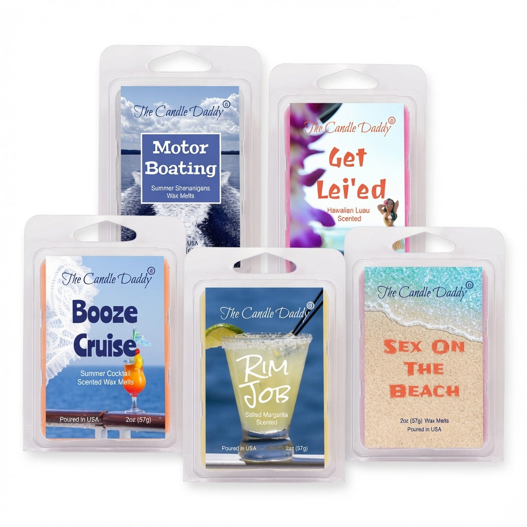 Beach Bash 5 Pack - 5 Amazing Summer Beach Wax Melts - 30 Total Cubes - 10 Total Ounces