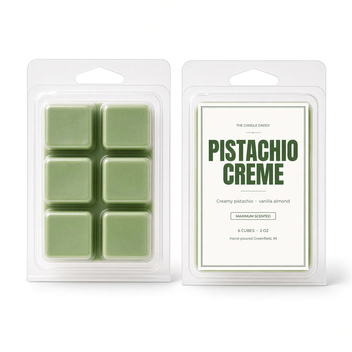 Pistachio Creme Maximum Scented Wax Melt - 1 Pack - 2 Ounces - 6 Cubes