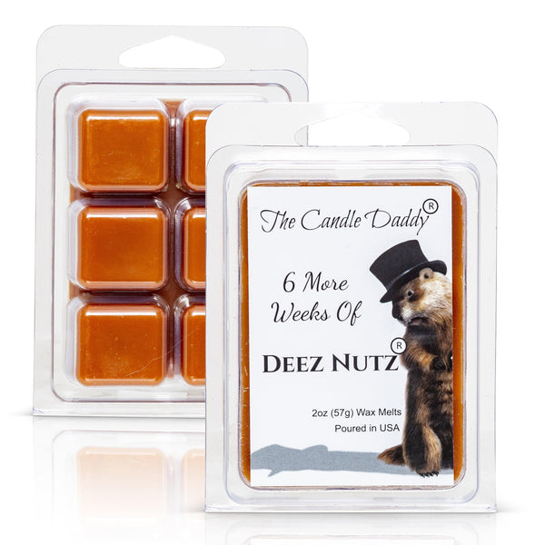 6 More Weeks of Deez Nutz - Groundhog Day Edition - Banana Nut Bread Scented Wax Melt - 1 Pack - 2 Ounces - 6 Cubes - The Candle Daddy