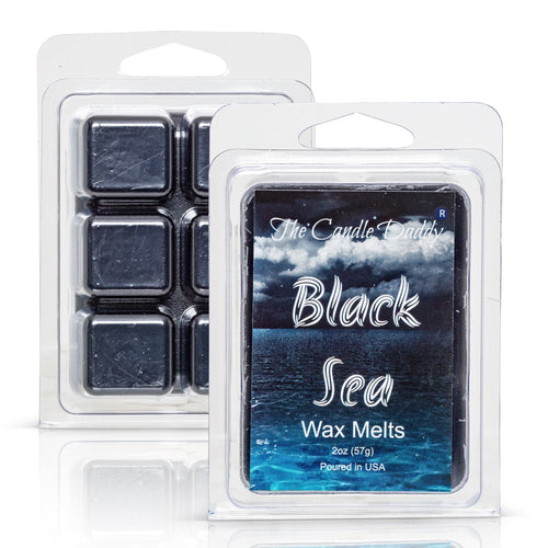 Black Sea - Ocean, Salt, Airy Scented Melt - Maximum Scent Wax Cubes/Melts- 1 Pack -2 Ounces- 6 Cubes - Blowout