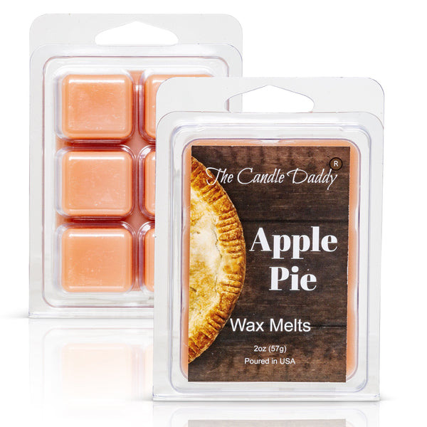 Apple Pie - Sweet American Freshly Baked Scented Melt- Maximum Scent Wax Cubes/Melts- 1 Pack -2 Ounces- 6 Cubes - The Candle Daddy