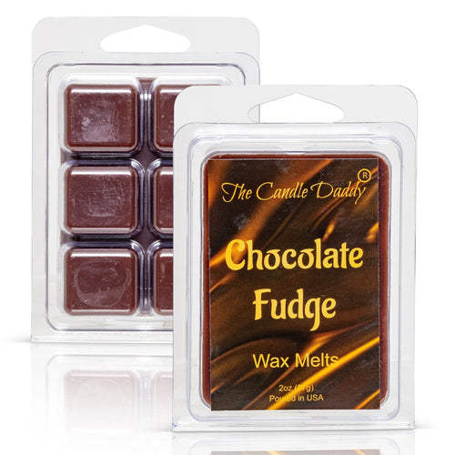 Chocolate Fudge - Rich, Warm Chocolate Scented Melt - Maximum Scent Wax Cubes/Melts- 1 Pack -2 Ounces- 6 Cubes - Blowout