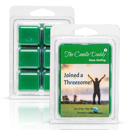 The Candle Daddy Goes Golfing - Joined a Threesome - Fairway Grass Scented Melt- Maximum Scent Wax Cubes/Melts- 1 Pack -2 Ounces- 6 Cubes - Blowout