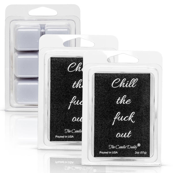 Chill the Fuck Out - Eucalyptus Mint Scented Melt- 1 Pack - 2 Ounces- 6 Cubes - The Candle Daddy