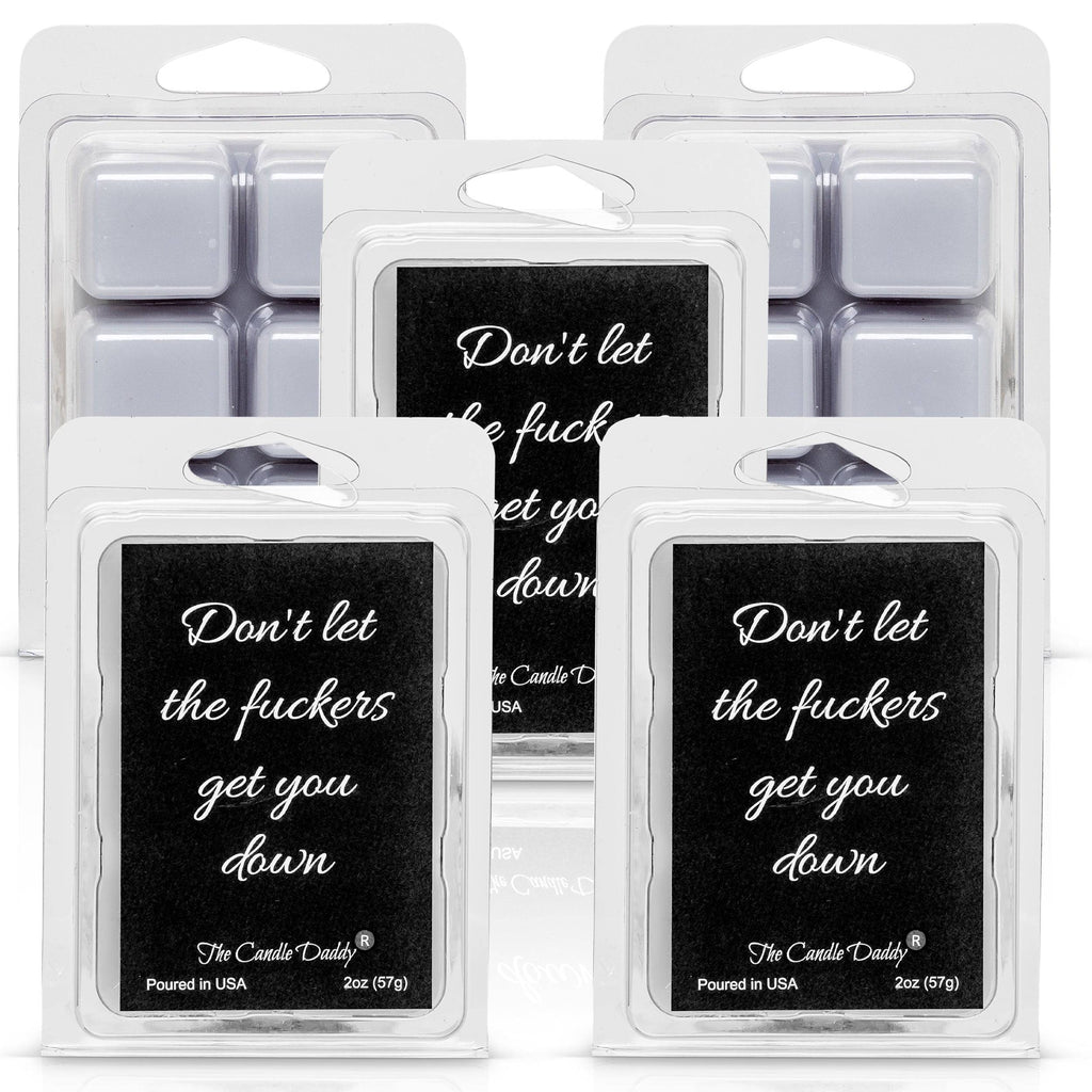Don't Let the Fuckers Get You Down - Mango & Coconut Scented Melt - 1 Pack - 2 Ounces - 6 Cubes - The Candle Daddy