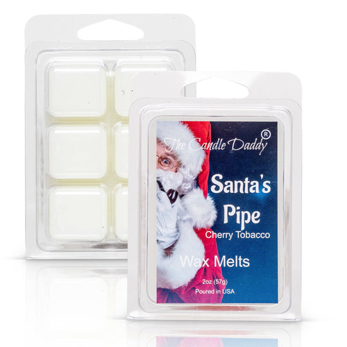 Santa's Pipe - Cherry Tobacco Christmas Pipe Scented Wax Melt - 1 Pack - 2 Ounces - 6 Cubes - Blowout