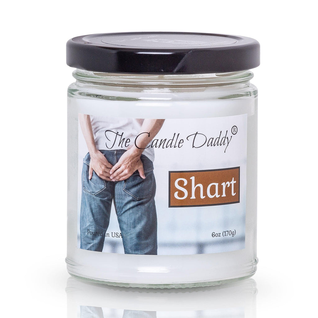 Shart - Terrible Near Shit Scented Candle- Smells Horrible- - Funny 6 oz Jar Candle- 40 hour burn time - The Candle Daddy