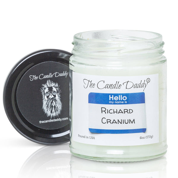 Richard Cranium - Crab Apple Scented - Funny 6 oz Jar Candle - 40 Hour Burn Time - The Candle Daddy