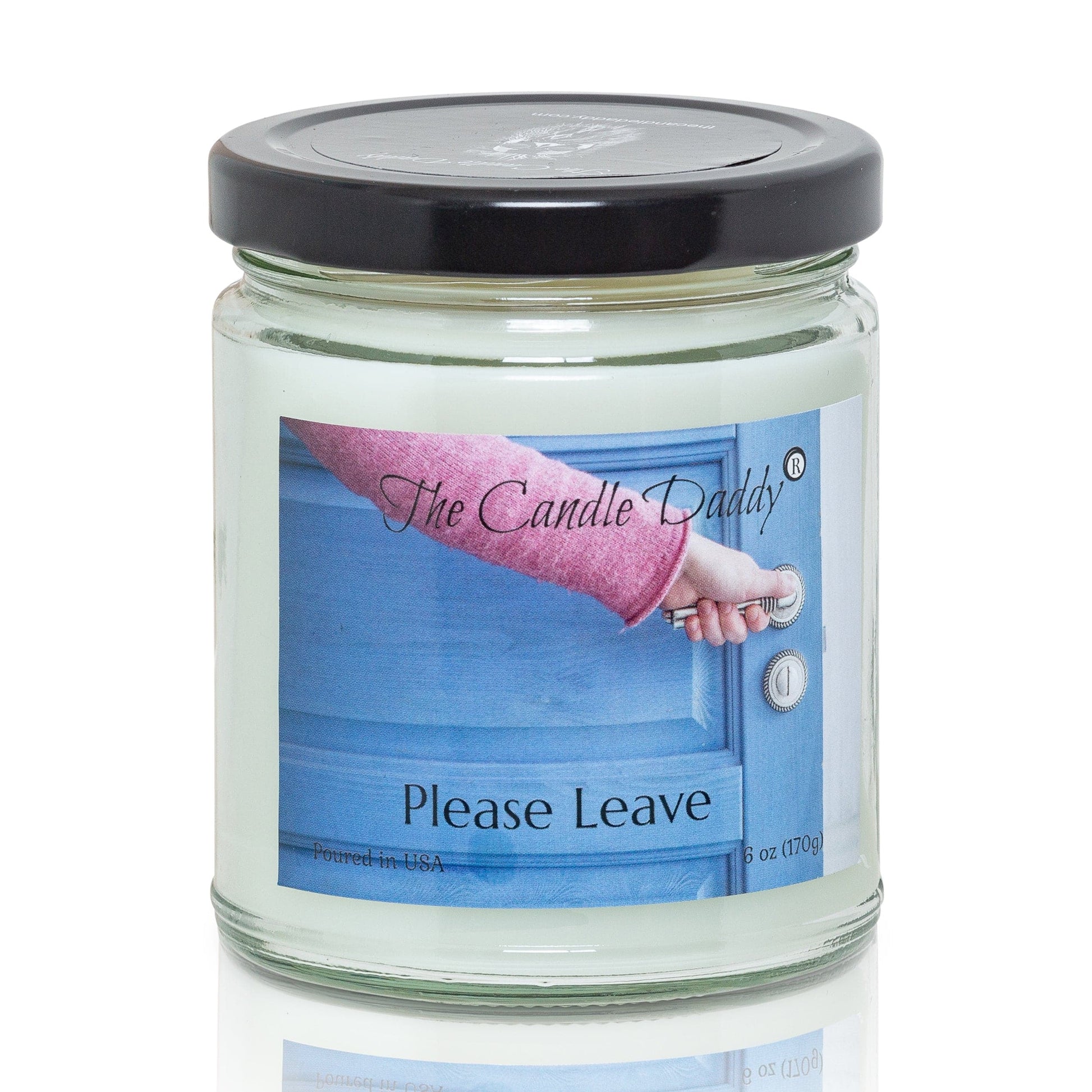 Please Leave... - Last Cup of Coffee Scented 6 Ounce Jar Candle- 40 Hour Burn (color may vary) - The Candle Daddy